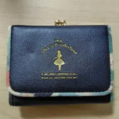 モ*キ様 ミニ財布　がま口　三つ折り　アリス　ウォレット　コインケース　ディズニ