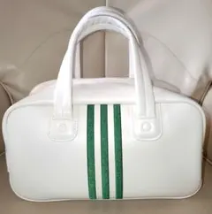 ADIDAS　スリーストライプ　ラウンドボストン　ストライプ　ロゴ　ゴルフバッグ ADIDAS スリーストライプ ラウンドボストン ストライプ ロゴ