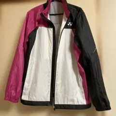ヨネックスウインドブレーカーL ピンクブラック白