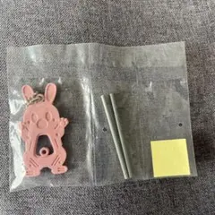 工事現場　ガード　うさぎ　キーホルダー　ガチャ