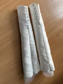 ウェディングドレス　付け袖 ホワイト ボタン付き