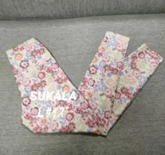 スカーラSUKALA レギンス　ボタニカル花柄　Lサイズ SUKALA スカーラ ヨガレギンス 花柄 ボタニカル柄｜Yahoo!フリマ（旧
