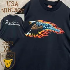 希少❗80s☆US古着【ハーレーダビッドソン イーグル Tシャツ】メンズXL