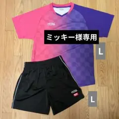 VICTAS ヴィクタス ビクタス 卓球ユニフォーム L ピンク/紫