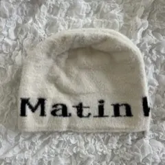 【新品未使用品】ビーニー ニット帽 ホワイト 韓国