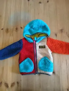 フリースジャケット マルチカラー フード付き(MR73