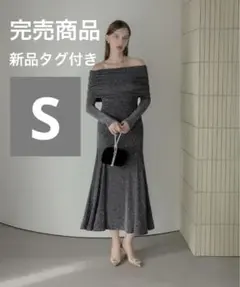 完売商品 新品【LEJA】ストーンオフショルダーアームカバー付き2way ドレス