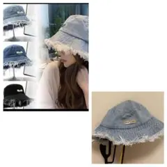 バケットハット ジーンズ生地 デニム生地