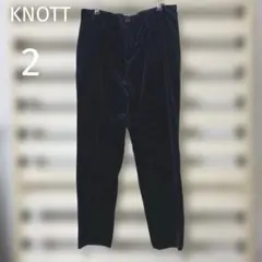 美品！KNOTT ノット サイドライン ベロアイージーパンツ トゥモローランド