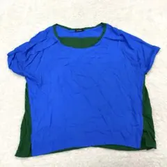 LE CIEL BLEU 半袖カットソー バイカラー サイズ38 （b2 131のサムネイル