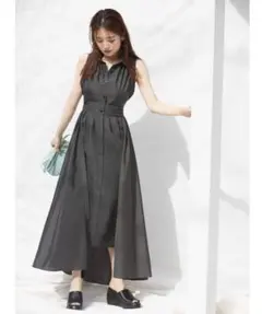 SNIDEL ドット柄 ノースリーブワンピース サイズ1 SWFO232062