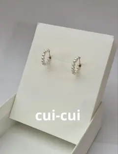 cui-cui・K10YGパールフックピアスのサムネイル