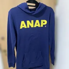 ANAP ネイビー フード付きパーカー