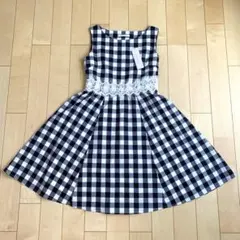 ⭐︎新品⭐︎ プリマシェレル　ギンガムチェックレースワンピースのサムネイル