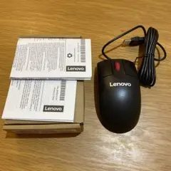 Lenovo 有線マウス 黒
