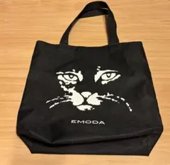 EMODA☆トートバッグ☆ブラック☆猫のサムネイル