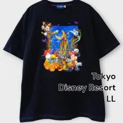 2006年限定 ディズニー ハロウィンTシャツ LLサイズ 黒 キャラプリント