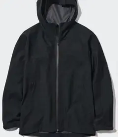 [美品]UNIQLO ユニクロ　ブロックテックパーカー　L 黒