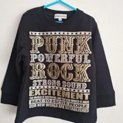 AMERICAN FEELING ブラック トレーナー 裏起毛 110cm