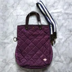 《ROOTOTE》ルートート　ショルダーバッグ　キルティング　紫色