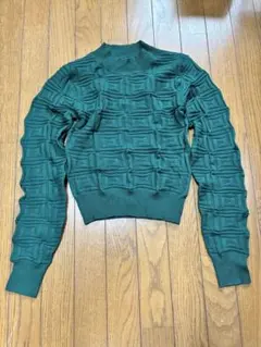 【美品】SHEIN ダークグリーン ニット S