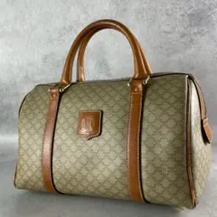 CELINE セリーヌ マカダム柄 ボストンバッグ ハンドバッグ PVC