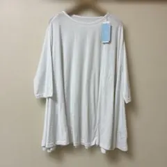 オムネス　OMNES 七分袖カットソー　フレアカットソー　　タグ付き未使用