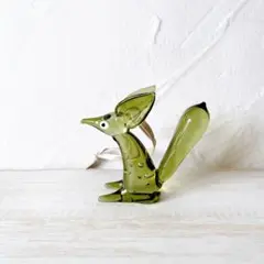 ♡イッタラ オーナメント　ヴルペス　グリーン　オーナメント　ガラス　キツネ