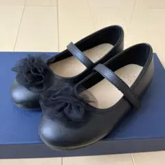 キムラタン　バブルブーン　バレエシューズ　パンプス　フラット　ブラック　20㎝
