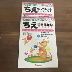 [七田式]知力ドリル2冊セット (ちえやってみよう・できるかな) 未使用品