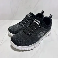 美品✨スケッチャーズ メモリーフォーム ライトウエイト スニーカー ラメ23.5