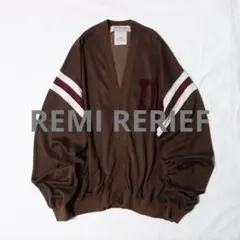 美品 remi relief レミレリーフ 別注 フットボール カーディガン