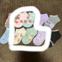 女の子ソックス　15〜20㎝ くるぶしソックス　5足セット