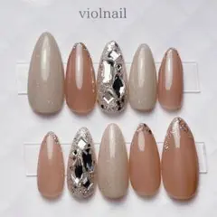 現品no7 シンプル 大人 埋め尽くし ネイルチップ