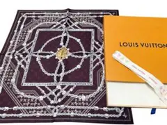 【未使用品）LOUIS VUITTON ボルドー シルクスカーフ