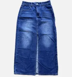 デニムスカート　タイトスカート スリット入り