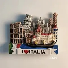 イタリアお土産　ヴェネツィア 水の都 立体デザイン カラーマグネット 冷蔵庫磁石
