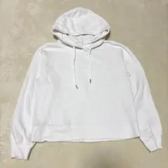 GU スウェットプルパーカー 裏起毛 ホワイトM