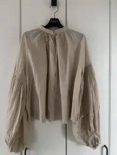 未使用ハグオーワー Cloth & Cross ローンワッシャーチャーチブラウス 