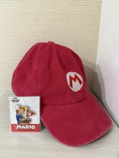 マリオキャップ帽子ピンズセットピンバッジセットビンテージ風