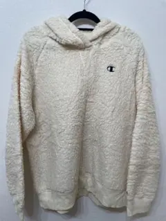 チャンピオン ボア パーカー プルオーバー オフホワイト L