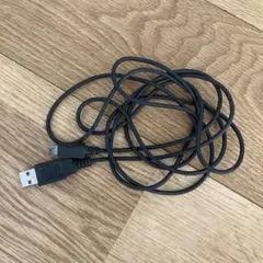 USB-A to USB-Bケーブル 黒