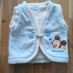 Baby Mickey ベビーベスト 水色　ベビーミッキー　95サイズ