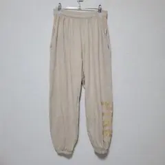 ピンクヴィクトリアズシークレット スウェットパンツ ロゴ S 茶 汚れあり