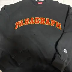 PARAGRAPH ブラック　レッド　トレーナー　スウェット