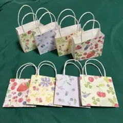 ミニ紙袋 折り紙ハンドメイド ギフトバッグ ラッピング おすそわけ