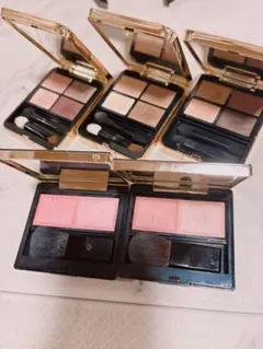 アイシャドウパレット3個とチーク2個セット