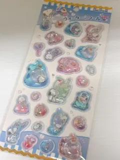スヌーピー　ウォーターinシール　ブルー　カミオジャバン　1シート