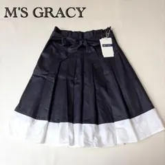 M'S GRACY エムズグレイシー フレアスカート バイカラー 非売品 38のサムネイル