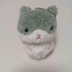 ぽてコロふれんず ハムスター グレー ぬいぐるみ キーホルダー